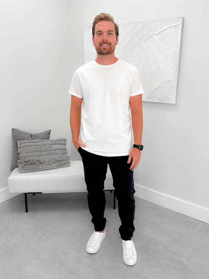 Enzo Mens Tee in Snow