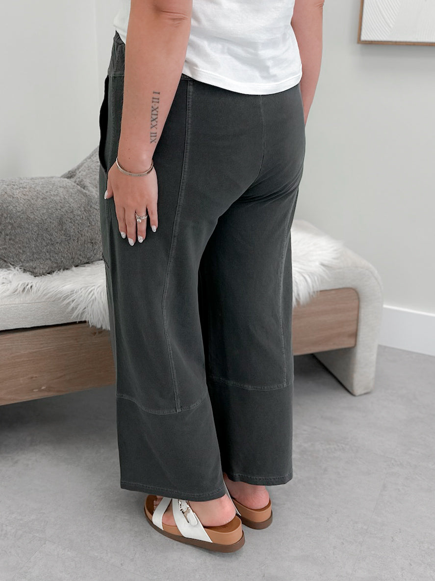 Chill Comfy Pants in Washed Black