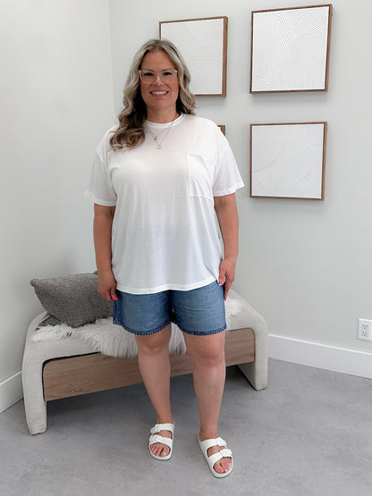 Amity Tee in Cloud