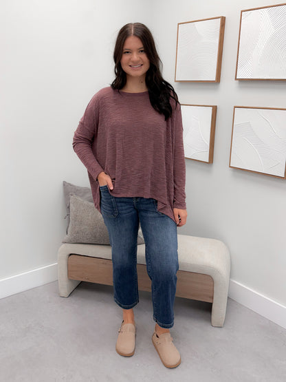 Ethel Long Sleeve in Mauve