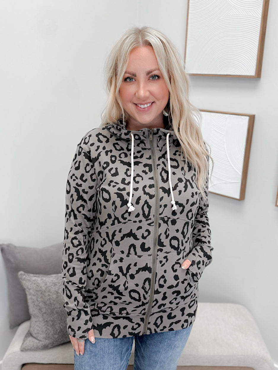 Feline Batty FullZip Sweatshirt by Ampersand Ave