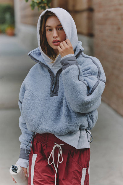 Mountain High Half Zip in Steel by Free People