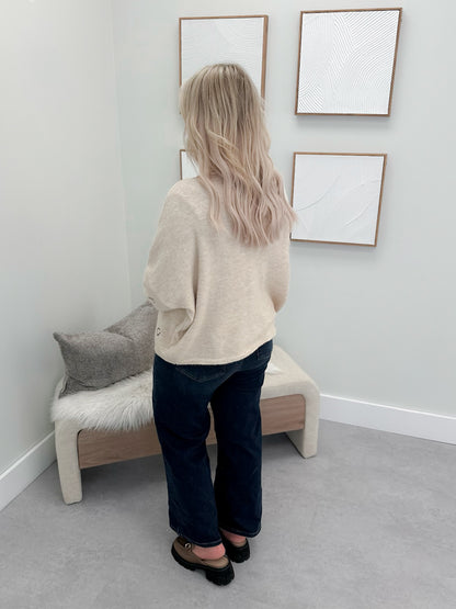 Horseshoe Cardigan in Oat