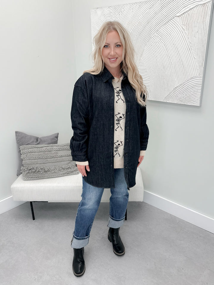 Garner Denim Jacket in Dark Wash
