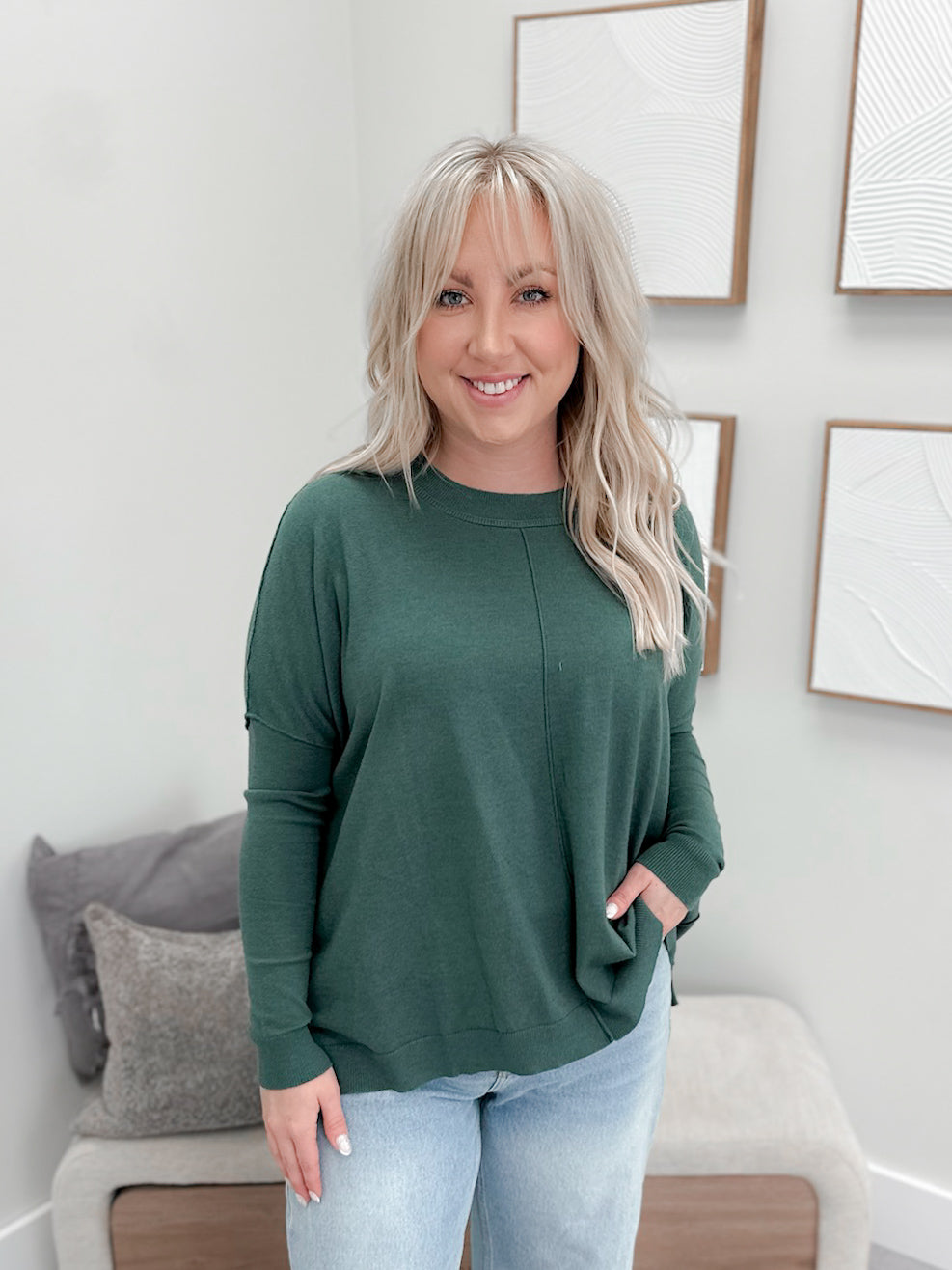 Victoria Sweater in Juniper
