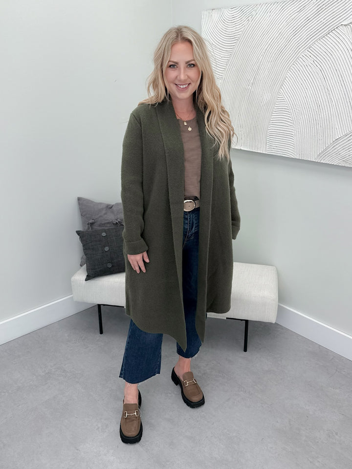Reggie Coatigan in Olive