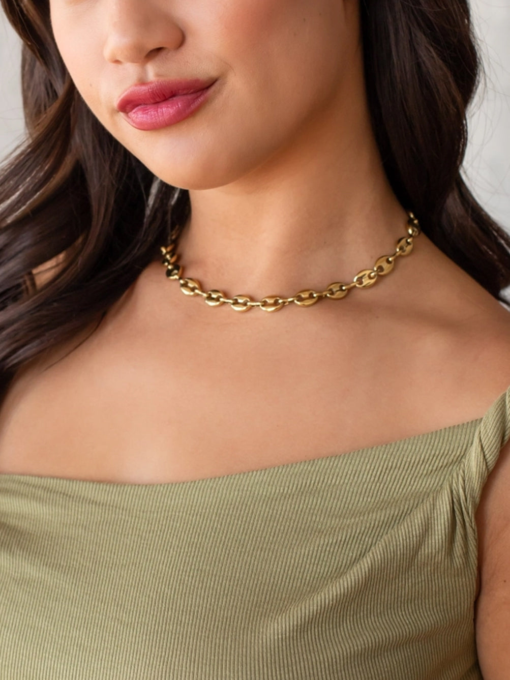 Link Necklace in Gold