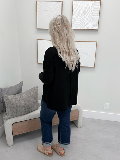 Joss Wave Long Sleeve in Black