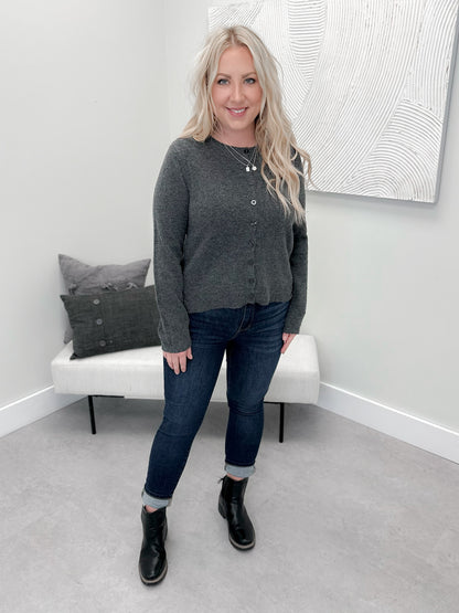 Chloe Cardigan in Charcoal