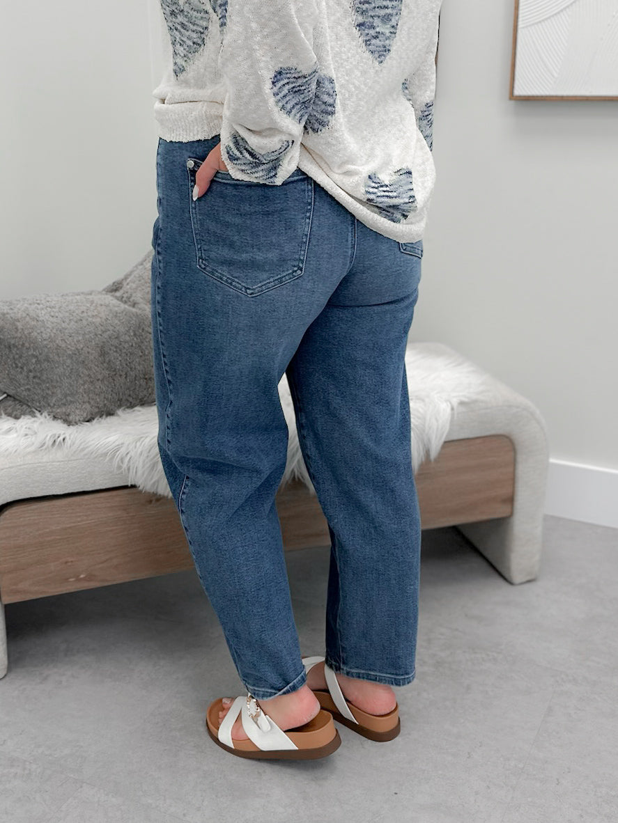 Gravity Barrel Rigid Front Jeans by Judy Blue