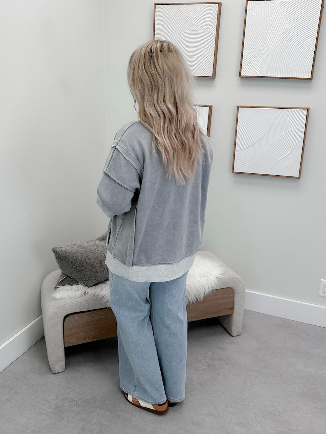 Jones Pullover in Sleet