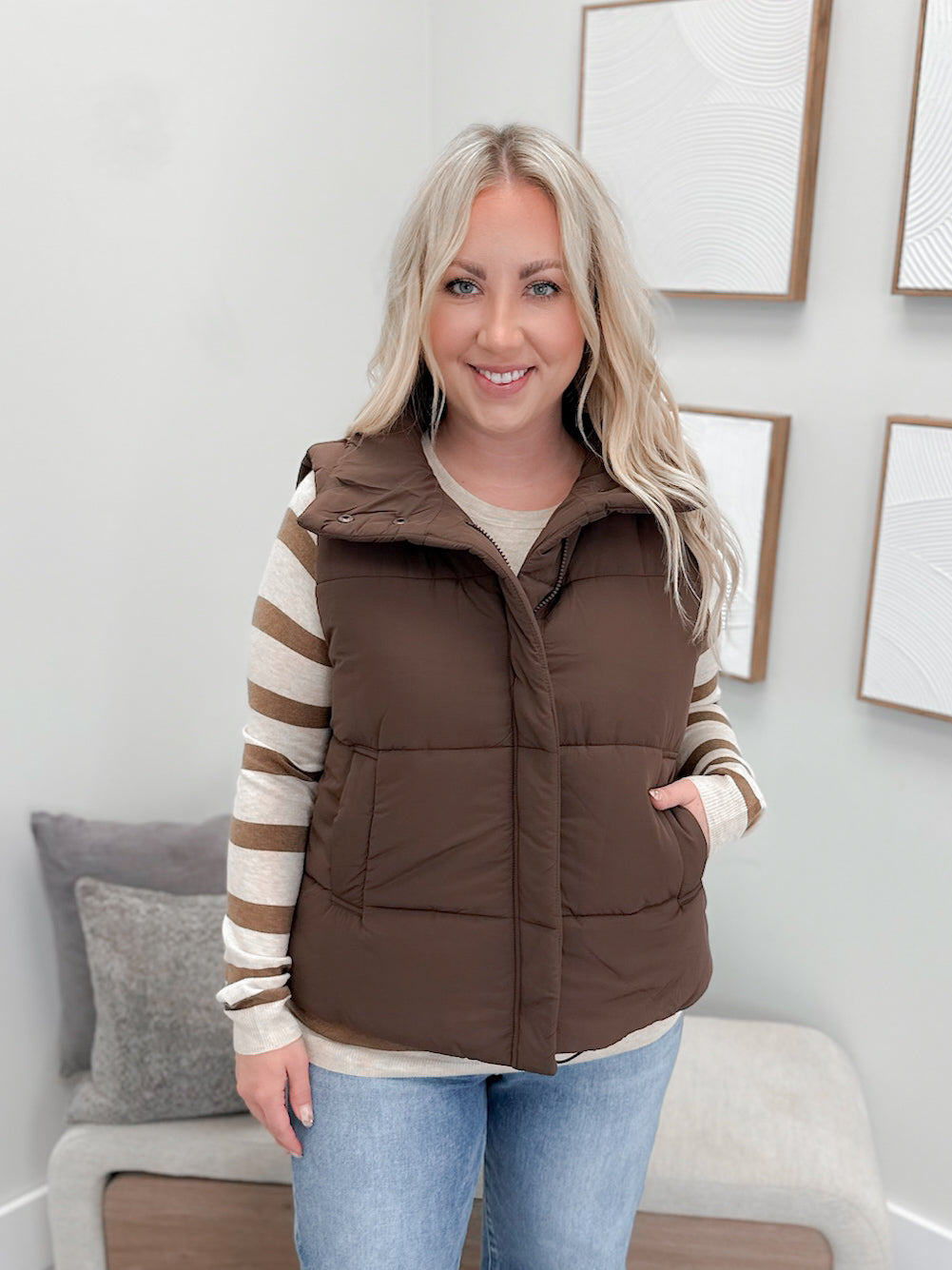 Wanderer Vest in Brown