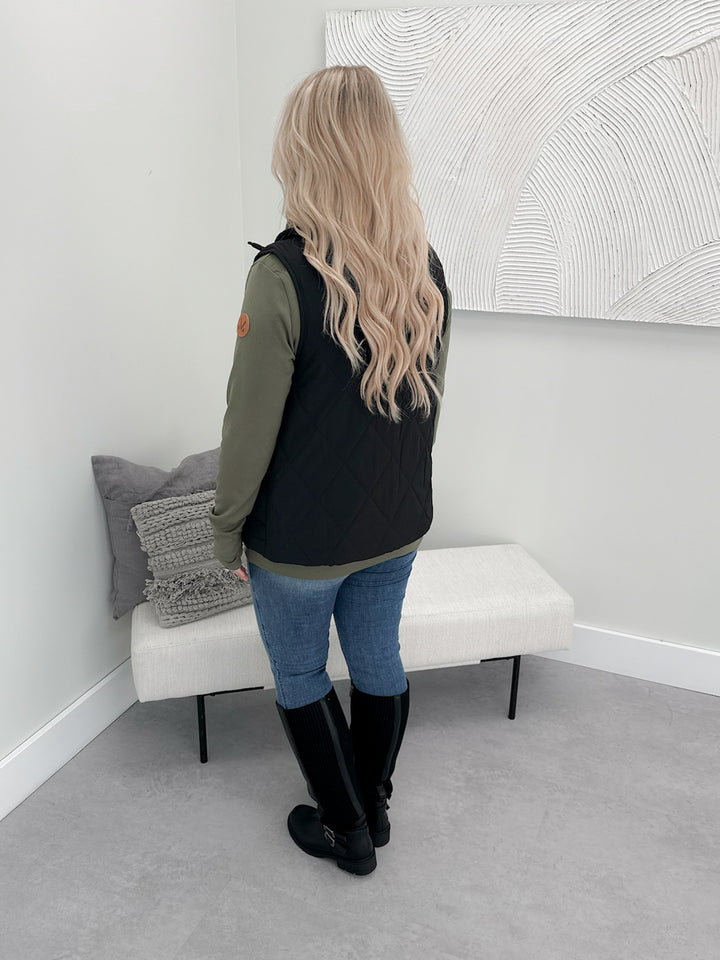 Fallon Vest in Black