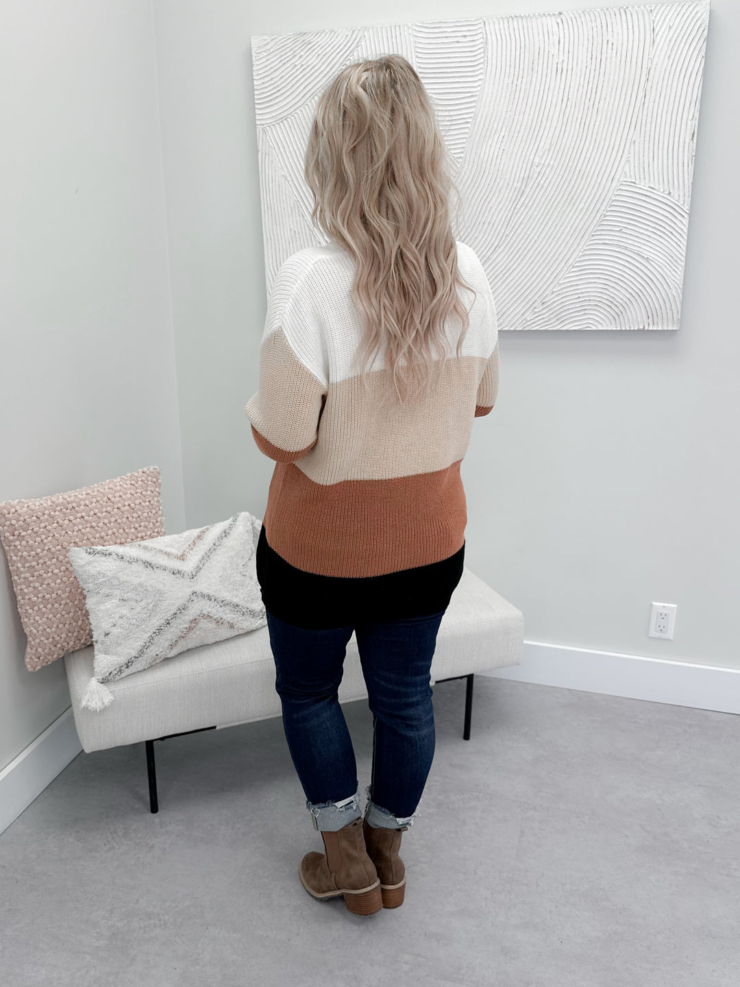 Paige Sweater in Fawn by Ampersand Ave