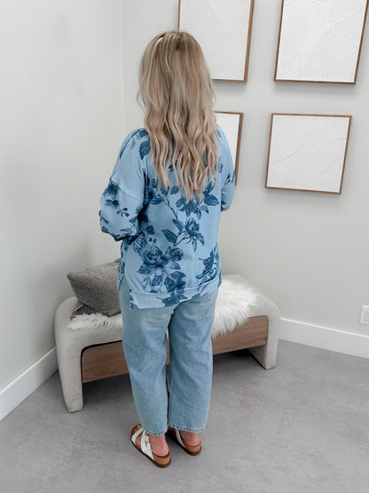 University Sideslit Pullover in Poolside by Ampersand Avenue