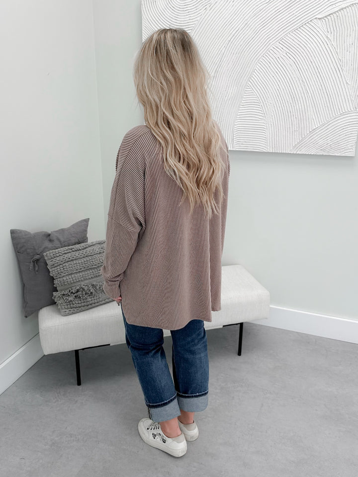 Wisdom Wavy Top in Coco