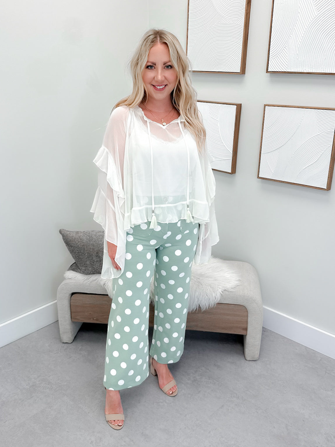 Tatum Blouse in Ivory