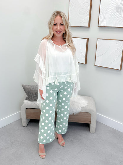 Tatum Blouse in Ivory