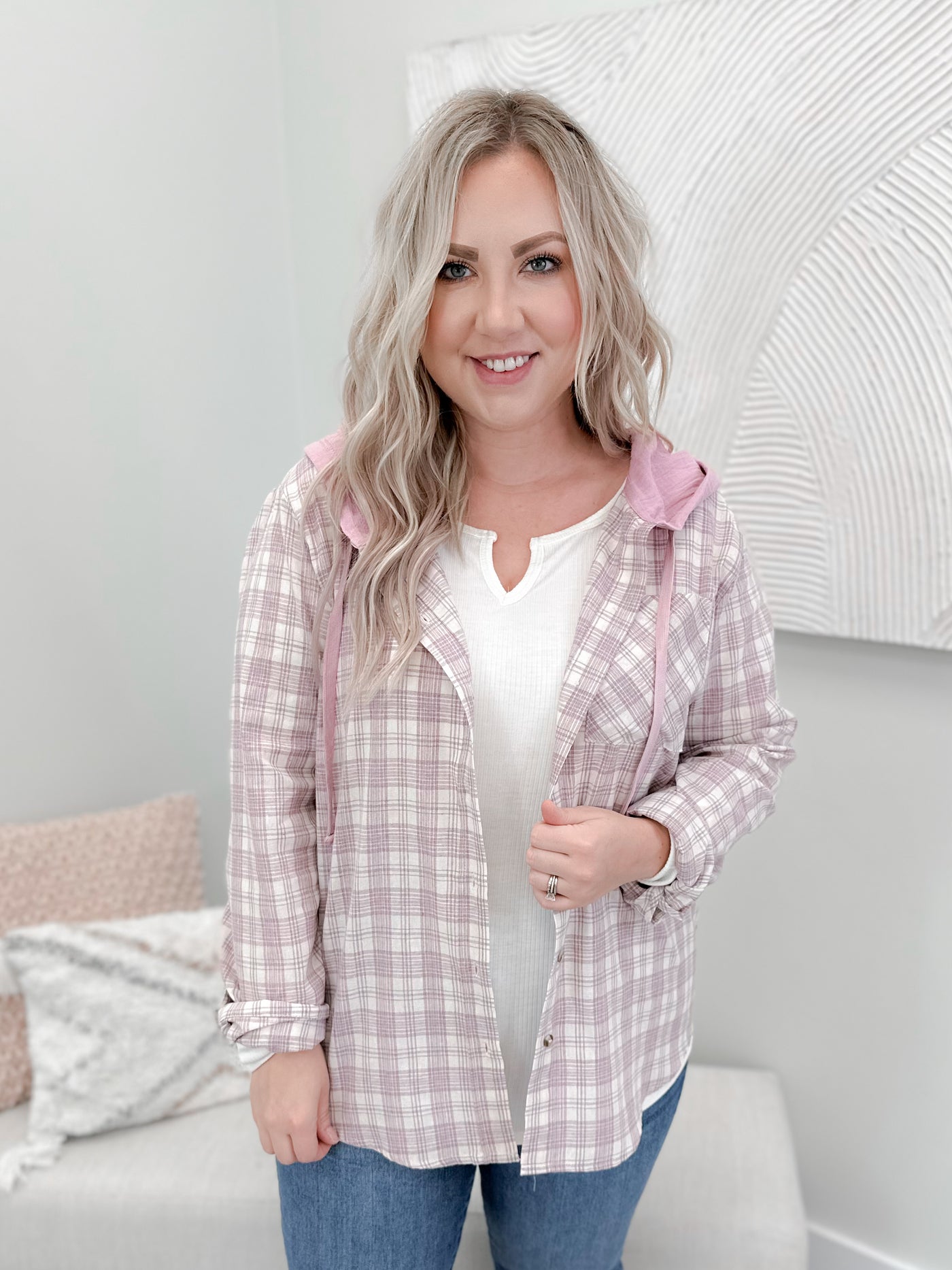 Lovely in Lilac Plaid