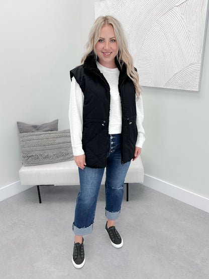 Jaden Vest in Black - Small