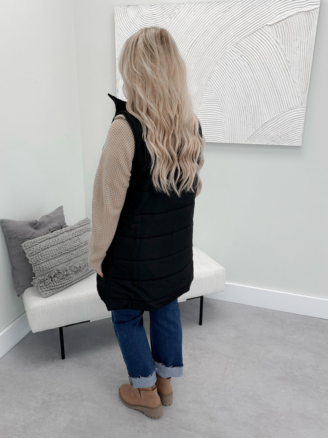 Harlow Vest in Black