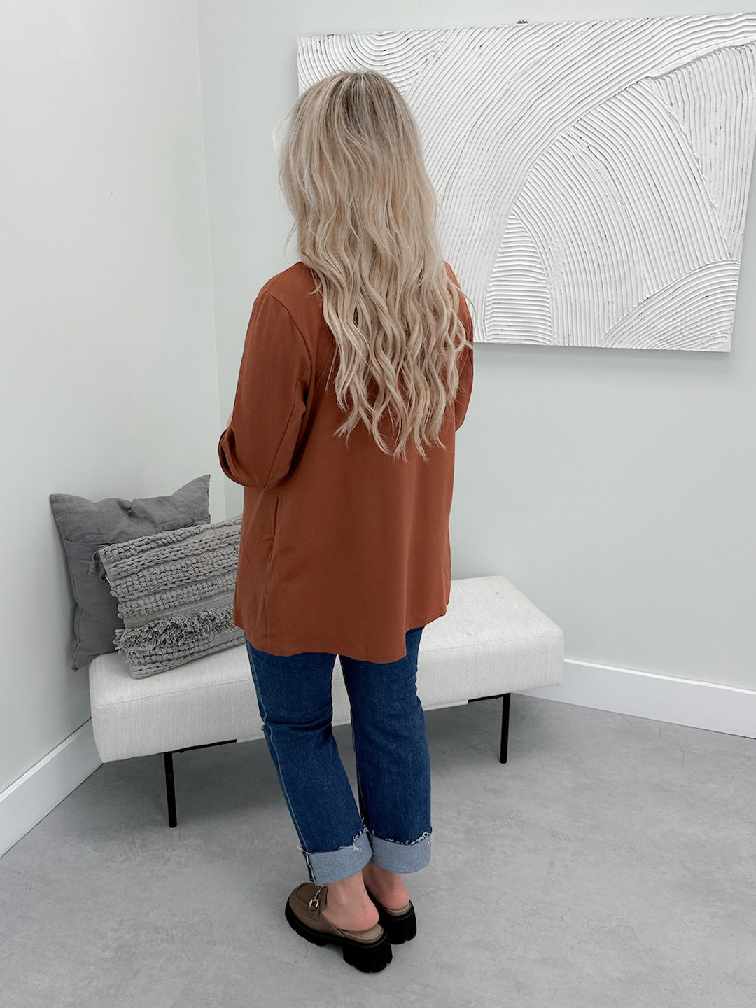 Bronwen Blazer in Caramel