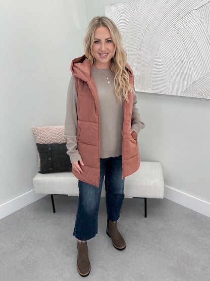 Tatum Vest in Marsala - Small