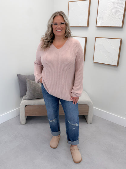 Lizzie Sweater in Mauve