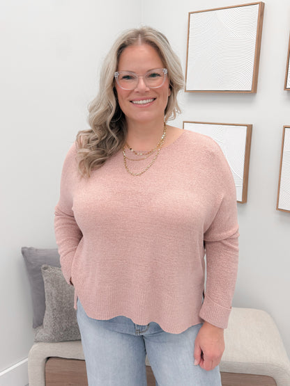 Sheri  Sweater in Mauve