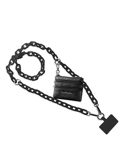 Clip & Go Ice Chain With Pouch in Black