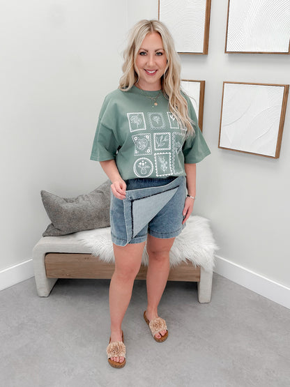 Tate Denim Skort