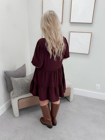 Kayla Dress in Plum