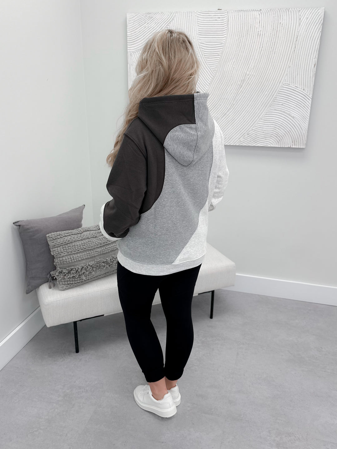 Alloa Hoodie in Mixed Grey