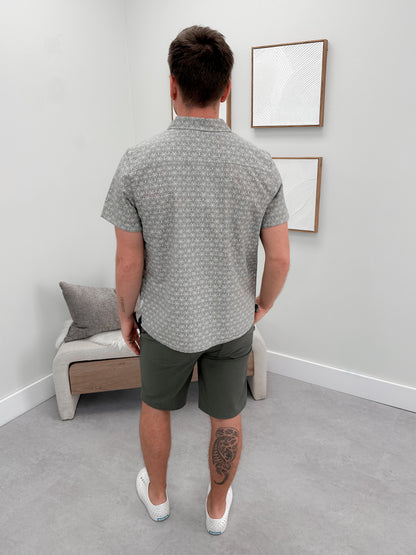 Mens Phoenix Button Up in Palm