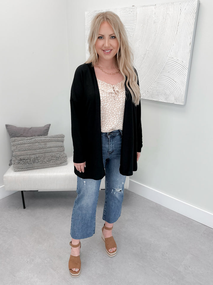Bolt Cardi in Black