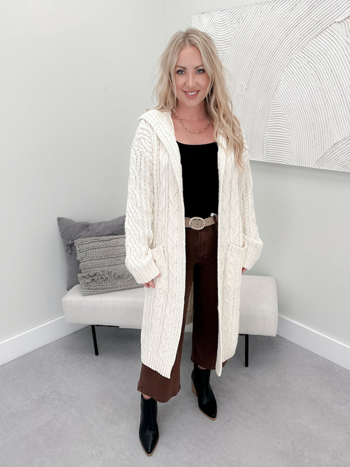Mckenna Coatigan in Almond