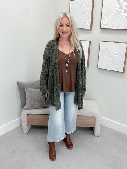 Birch Cardigan in Olive