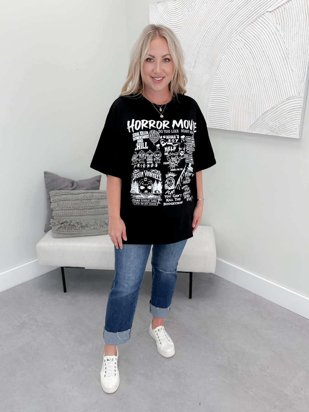 Horror Movie Boxy Graphix Tee