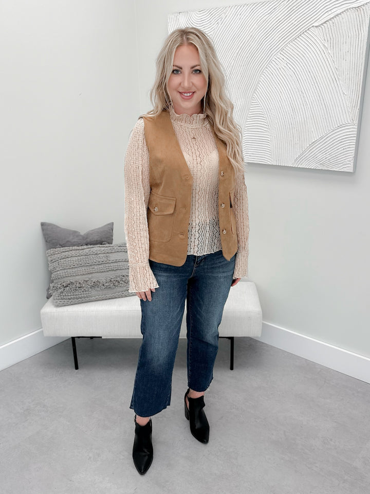 Georgia Vest in Camel