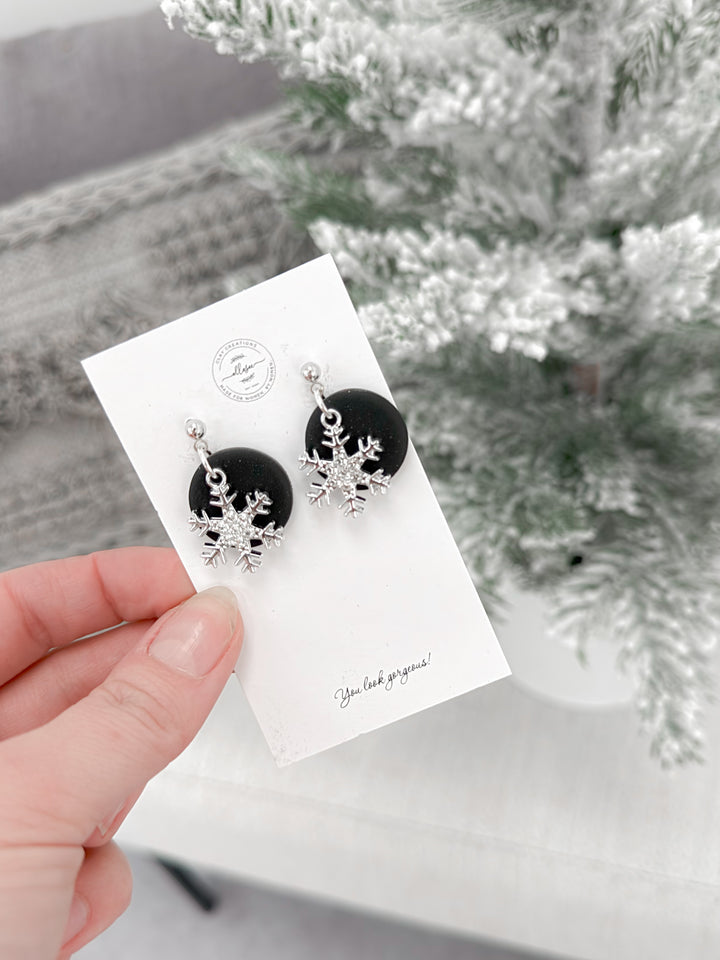 Snowflake Dangle Earrings