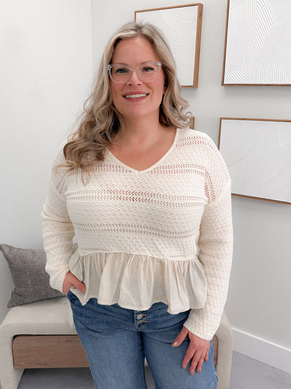 Zander Sweater in Ivory