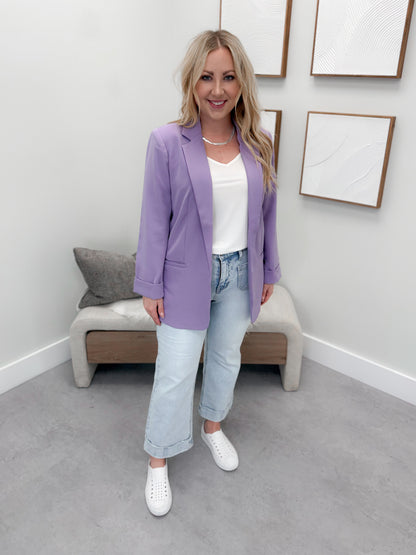 Yours Truly Blazer in Lavender
