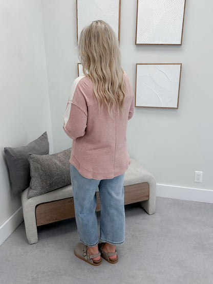 Escape Waffle Knit in Blush
