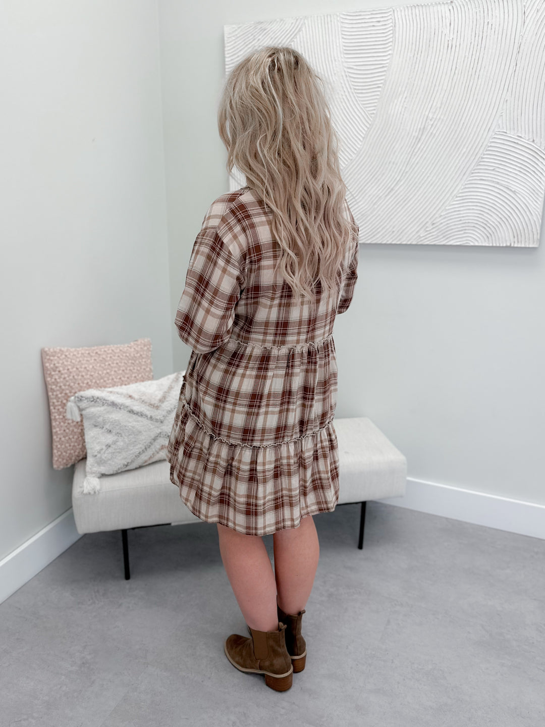 Country Girl Plaid Dress