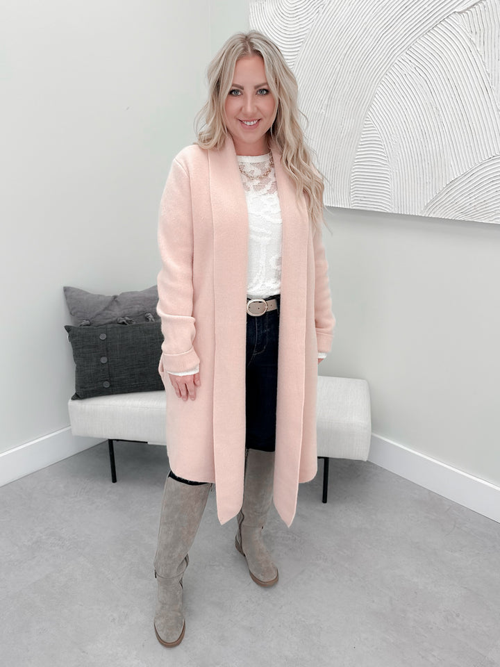 Reggie Coatigan in Dusty Rose