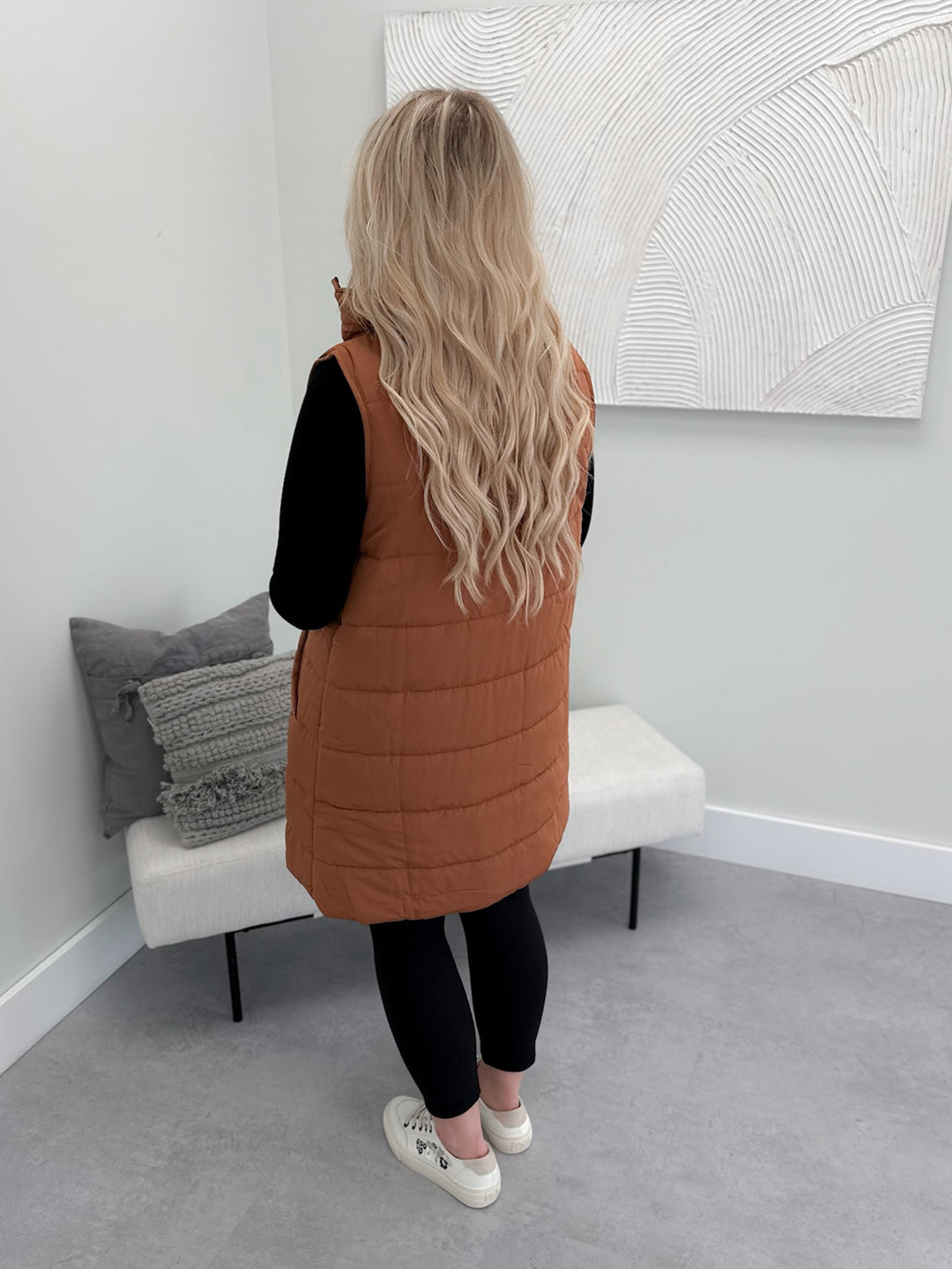 Harlow Vest in Cinnamon