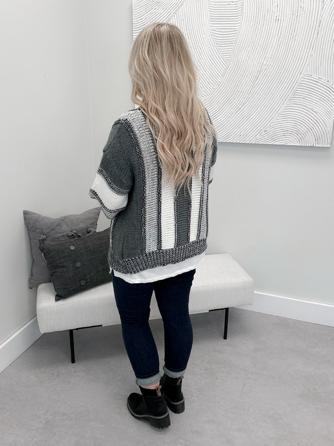 Jack Cardigan in Denim