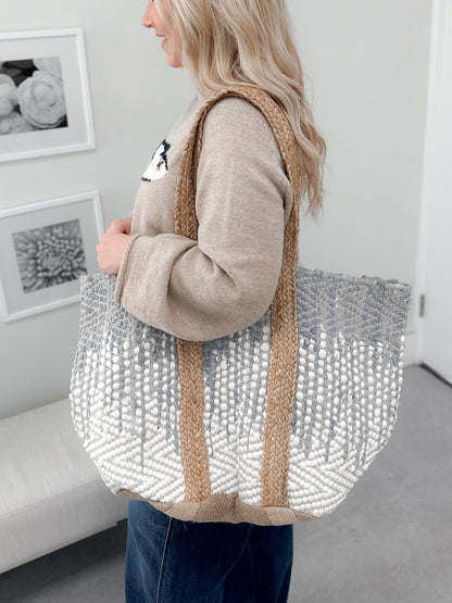 Beach Day Carpet Bag in Sky