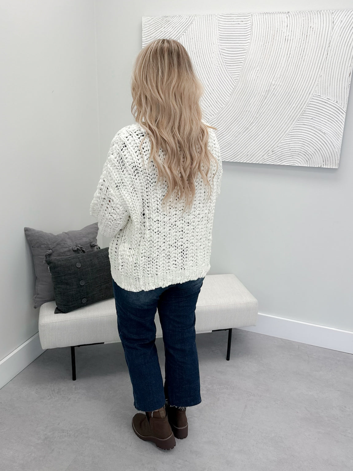 Ellie Cardigan in Cream