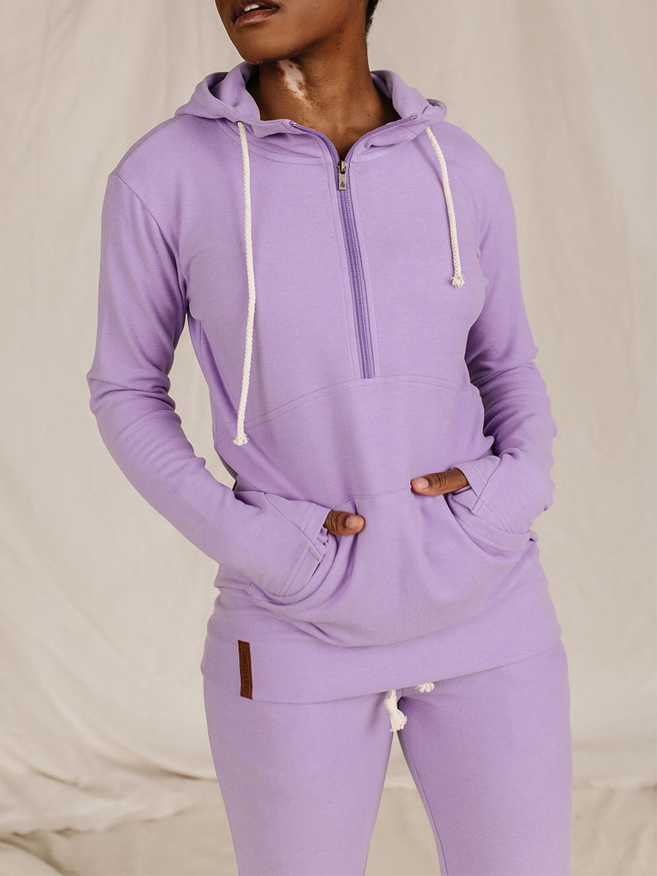 Wisteria Performance Fleece HalfZip by Ampersand Ave
